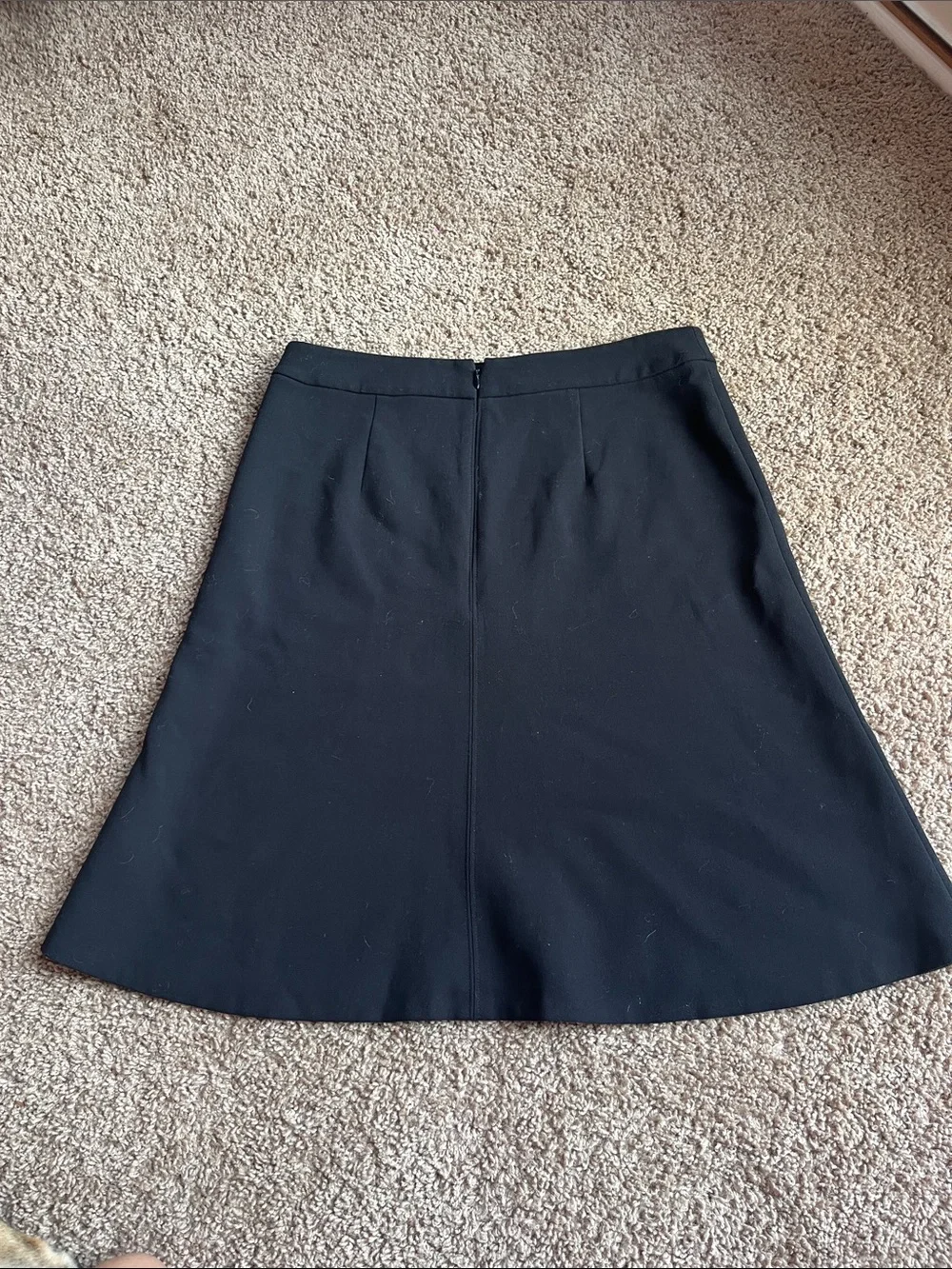 LOFT Black A-Line Skirt Size 4